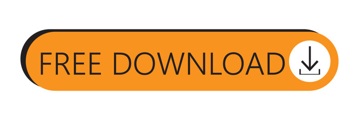 Fototapeta premium 3d Blue download button with transparent background. Download button icon, sign, symbol. File download sign PNG. Click download button. File installation button sign. Install button. 