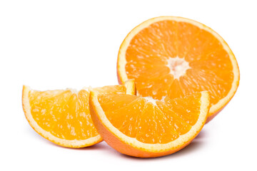 Isolated Sliced Oranges