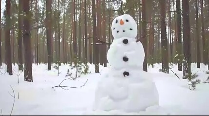 Ultra realistic snowman, generated with ai