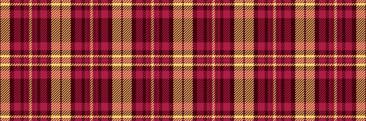 Satin pattern texture plaid, straight textile check tartan. Fancy seamless fabric background vector in red and dark colors.