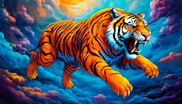 Abstraktionstiger. Hintergrund f&uuml;r Design 1.