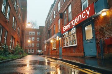 Obraz premium Hospital emergency service. Health concept.