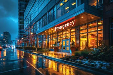 Hospital emergency service. Health concept.