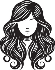 girl hear style Vector