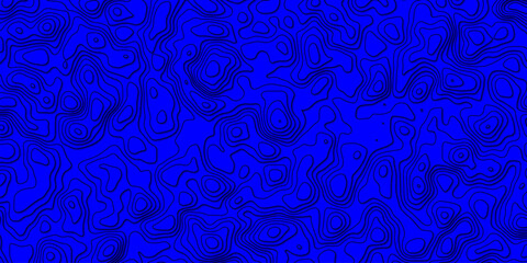 Terrain Map Background with Black Line Illustration

