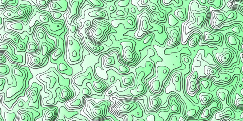 Naklejka premium Freeform Line Drawing with Earth Mapping Aesthetic