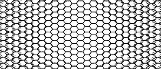 Monochrome texture composed of irregular graphic elements. Distressed uneven grunge background. Abstract vector illustration. Overlay for interesting effect and depth. Isolated on white background.