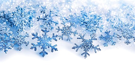 blue snowflake background