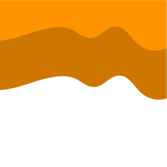 Wavy shape border. Divider Header for App, Banners or Posters