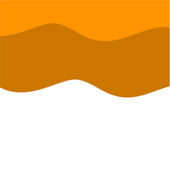 Wavy shape border. Divider Header for App, Banners or Posters