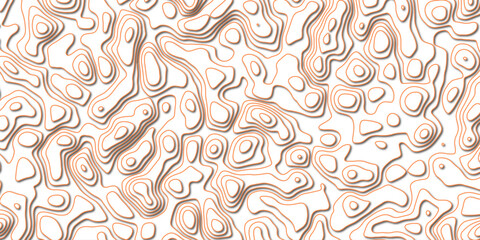 Geometric Wavy Lines Forming an Abstract Topographic Landscape

