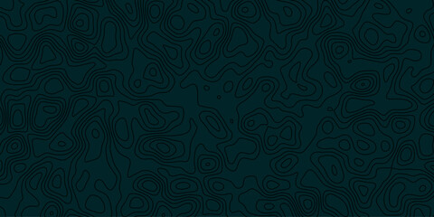 Wavy and organic contour drawing resembling abstract terrain elevation maps

