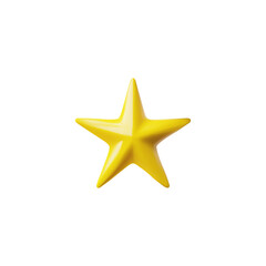 Obraz premium Vector illustration depicting a golden 3D star on an isolated background.