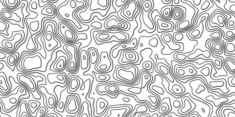 Seamless artistic background featuring hand-drawn topographic mapping line art

