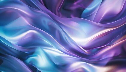 Obraz premium An elegant blend of plum, blueviolet, and aquamarine quantum algorithmic patterns on a minimal background with negative space.