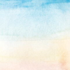 abstract watercolor background sky at sunset