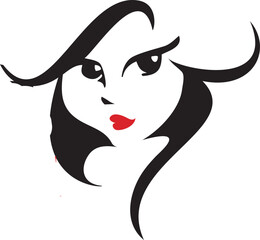 portrait of a woman with hair