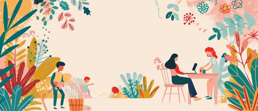 Illustration cards blank template for text of Diwali in colorful styles, with vibrant colors and elements of cultural performances, including space for text in the center for text