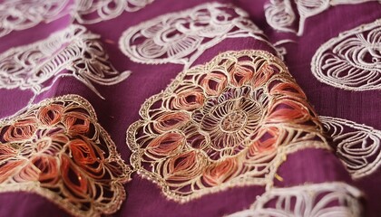 Obraz premium embroidery on a fabric