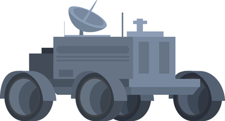 Flat design vector illustration of a lunar rover, ideal for spacethemed graphics © nsit0108