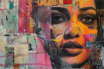 Colorful Mosaic Portrait