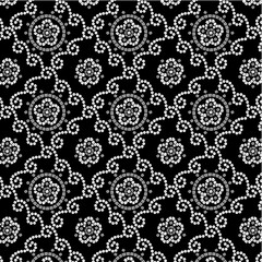 Indian fancy black and white chunri pattern design.