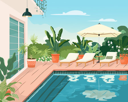 Cartoon House Pool Images – Browse 9,554 Stock Photos, Vectors, and ...