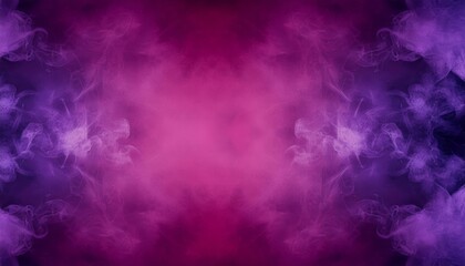 Abstract purple smoky backdrop with symmetrical smoke patterns ideal for creative designs