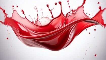 red paint splashes