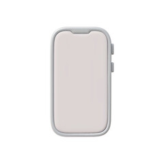 Minimalist 3D smartphone icon vector illustration