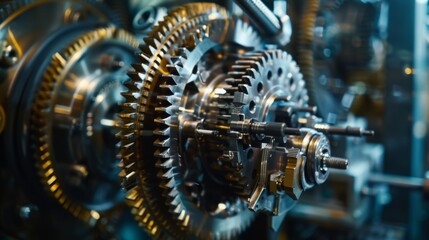 The synchronized humming of the machine creates an atmosphere of anticipation and excitement.