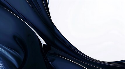Fototapeta premium 3D rendering of a dark blue liquid.