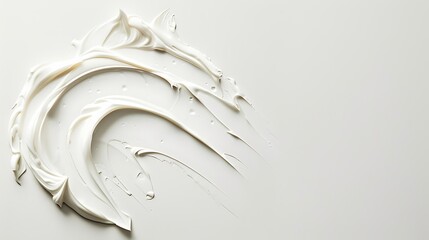 White oil paint texture.