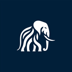 elephant design logo concept, vector