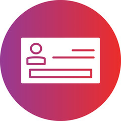 Business card Icon style