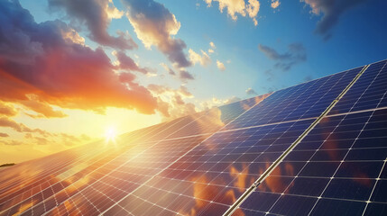 Solar Panel With Sunlight