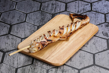 Delicous tasty Grilled octopus tentacle