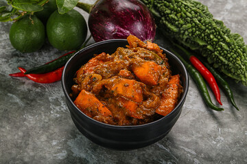 Indian cuisine - homemade mutter paneer