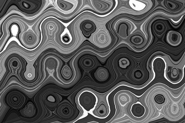 black and white color wavy  abstract illustration wavy  background