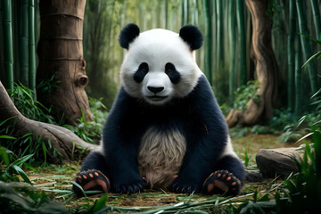 Fototapeta premium giant panda bear