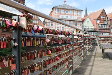 Schlösser am Ufer der Ilmenau in Lüneburg
