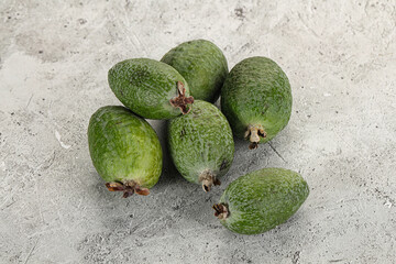 Ripe sweet huicy exotic feijoa