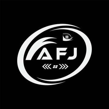 AFJ letter logo design. AFJ Simple and modern logo. AFJ luxurious Alphabet logo Design. -vector Illustration