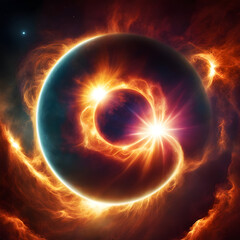 Fototapeta premium fiery explosion