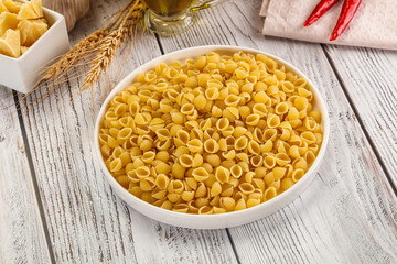 Italian cuisine - dry conchiglie pasta