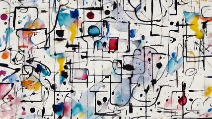 Abstract watercolor background template . Abstract Modern Backgrounds design. AI generated image