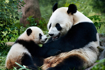 Fototapeta premium giant panda bear