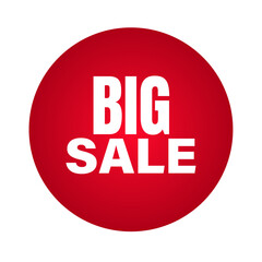 Label sale, Red Big sale, Sale banner