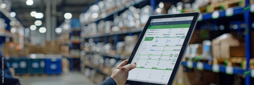 Aufkleber the utilization of digital tablet technology has greatly enhanced warehouse inventory management in 