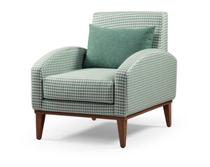 armchair isolated on white background .